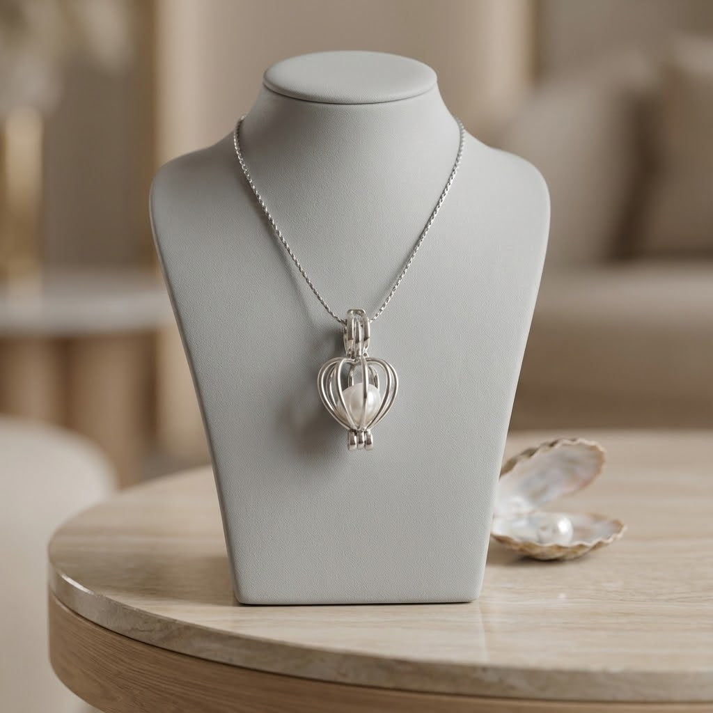 Romantični set sa biserom i priveskom