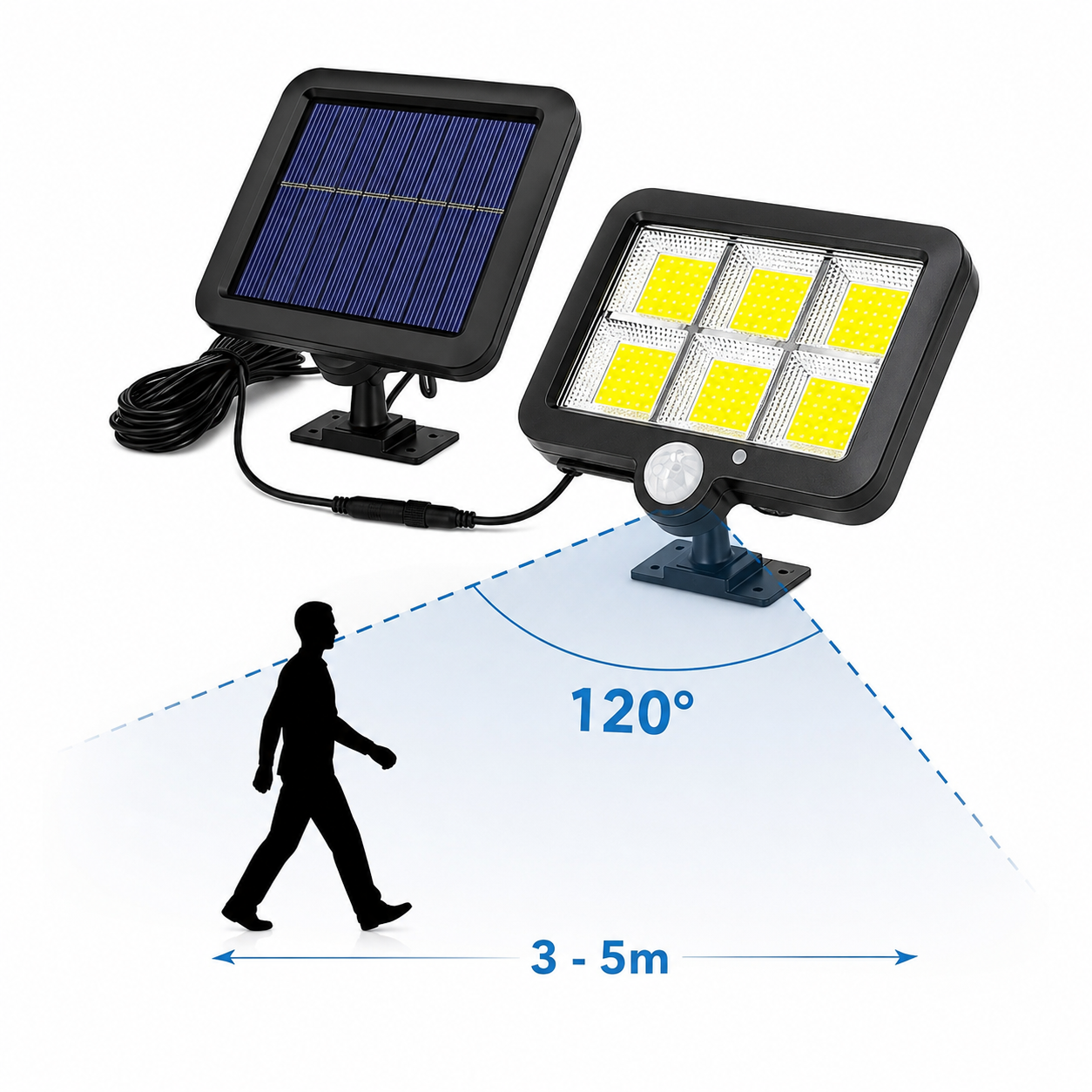 Solarni led reflektor sa senzorom pokreta