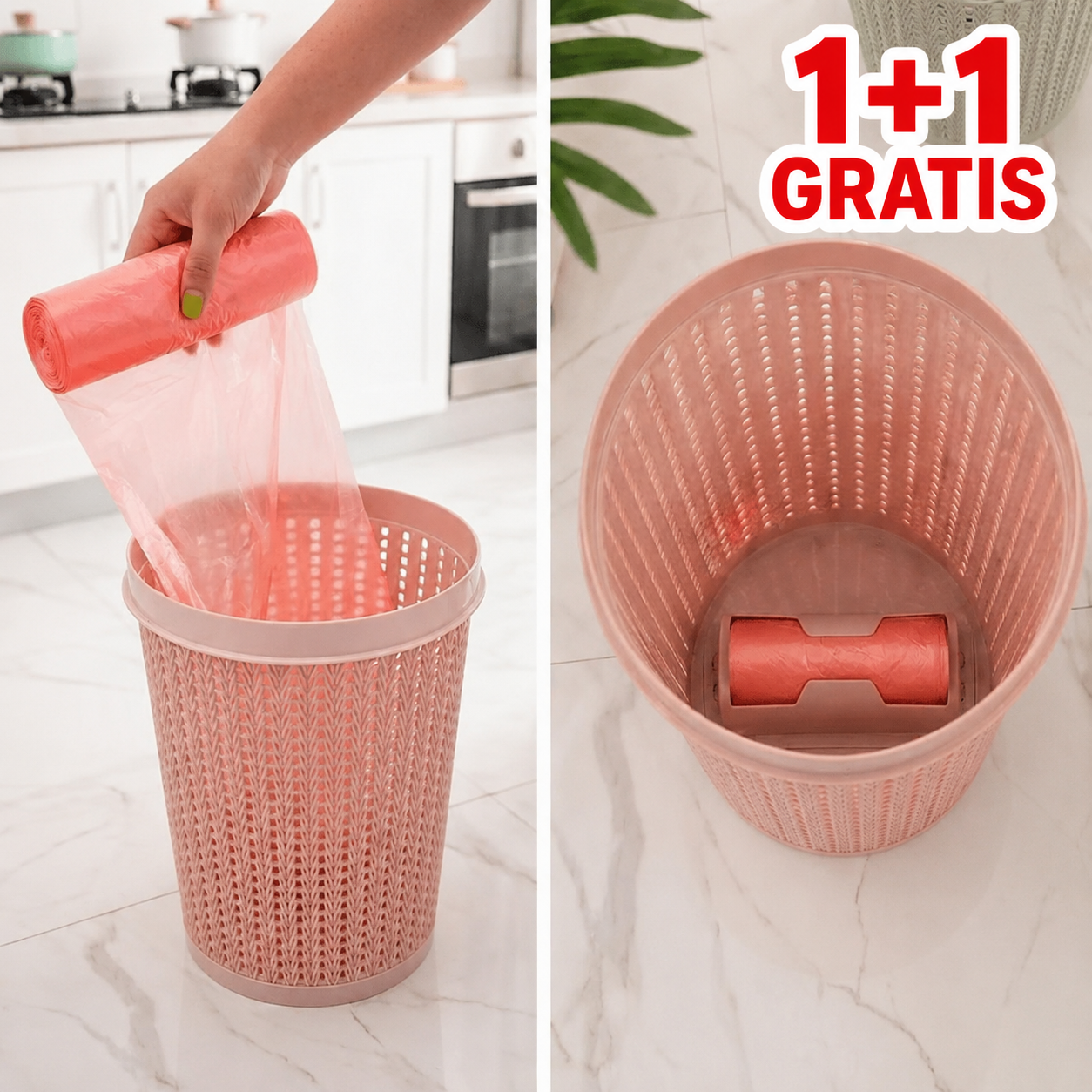 Kanta za smeće sa držačem za kese 1+1 GRATIS