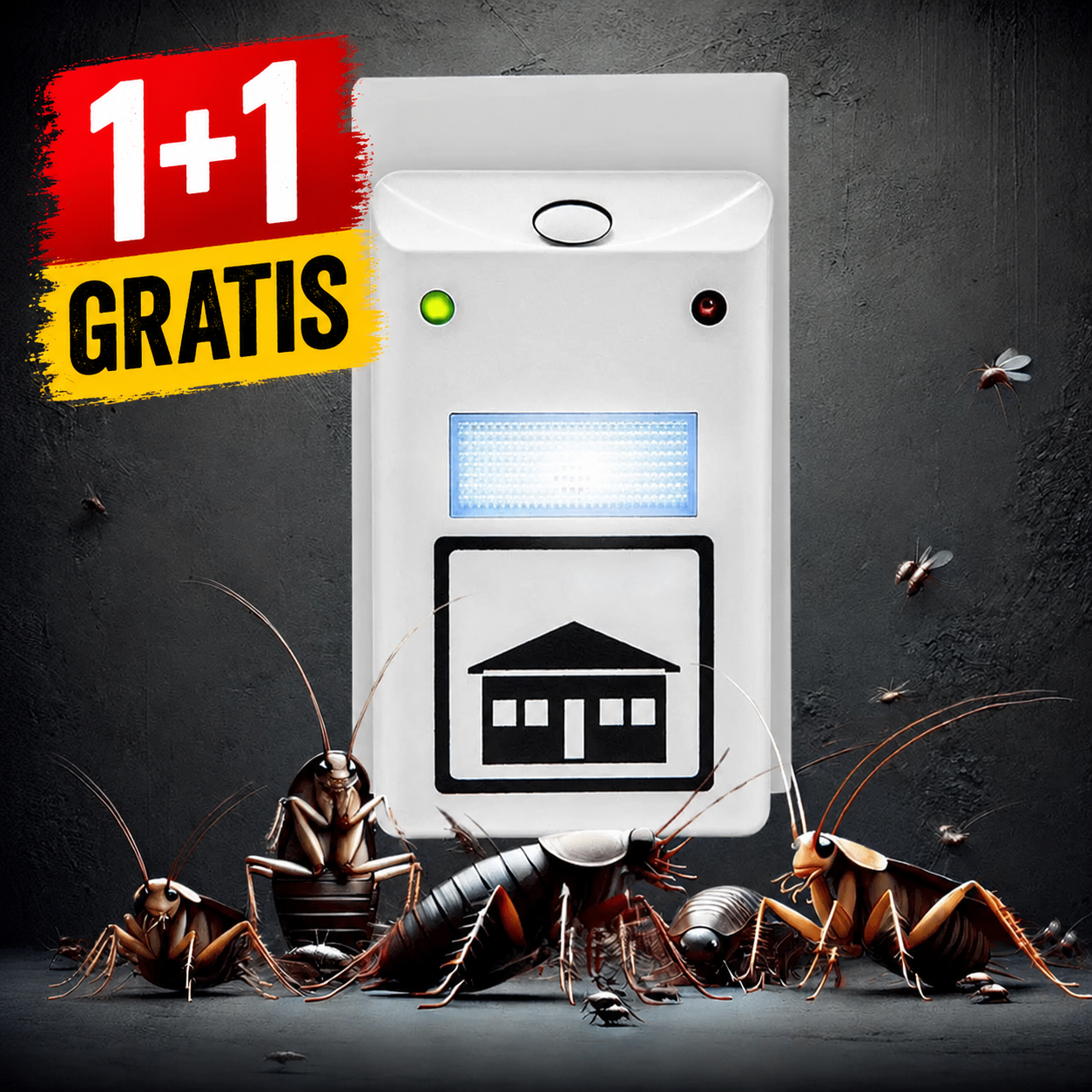 Ultrazvučni rasterivač štetočina 1+1 GRATIS