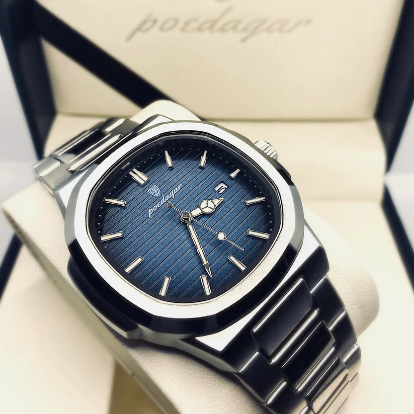 Poedagar - Plavi elegantni muški sat