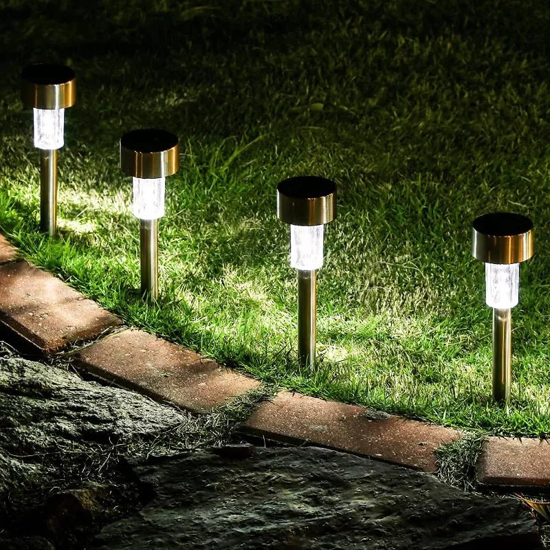 5+5 Solarnih Lampi za Dvorište – Automatsko Noćno Osvetljenje