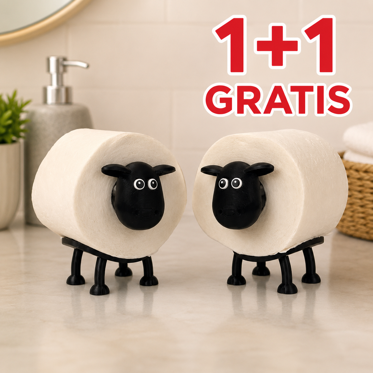 Ovčica za toalet papir- Najslađi držač za toalet papir koji će svi primetiti 1+1 GRATIS
